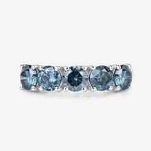 Load image into Gallery viewer, 1.22 Carat Genuine Blue Diamond 14K White Gold Ring
