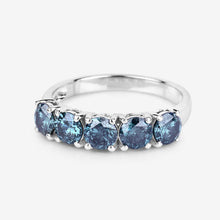 Load image into Gallery viewer, 1.22 Carat Genuine Blue Diamond 14K White Gold Ring