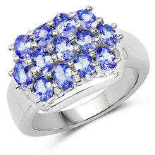 Load image into Gallery viewer, 2.21 Carat Genuine Tanzanite .925 Sterling Silver Ring