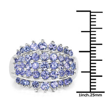 Load image into Gallery viewer, 2.35 Carat Genuine Tanzanite .925 Sterling Silver Ring