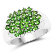 Load image into Gallery viewer, 1.93 Carat Genuine Chrome Diopside .925 Sterling Silver Ring