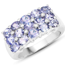 Load image into Gallery viewer, 2.55 Carat Genuine Tanzanite .925 Sterling Silver Ring