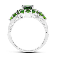 Load image into Gallery viewer, 2.28 Carat Genuine Chrome Diopside .925 Sterling Silver Ring