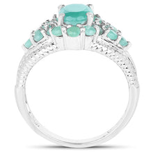 Load image into Gallery viewer, 2.13 Carat Genuine Emerald .925 Sterling Silver Ring