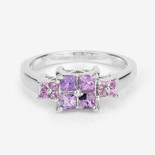 Load image into Gallery viewer, 0.96 Carat Genuine Pink Sapphire .925 Sterling Silver Ring