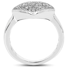 将图片加载到图库查看器,0.23 Carat Genuine White Diamond .925 Sterling Silver Ring