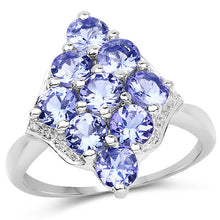 Load image into Gallery viewer, 2.07 Carat Genuine Tanzanite .925 Sterling Silver Ring
