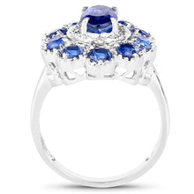 Load image into Gallery viewer, 2.47 Carat Genuine Kyanite & White Topaz .925 Sterling Silver Ring