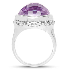 Load image into Gallery viewer, 8.40 Carat Genuine Amethyst .925 Sterling Silver Ring