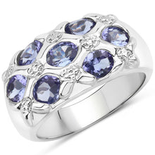 Load image into Gallery viewer, 2.31 Carat Genuine Tanzanite .925 Sterling Silver Ring