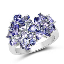 Load image into Gallery viewer, 2.88 Carat Genuine Tanzanite .925 Sterling Silver Ring