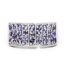 Load image into Gallery viewer, 1.23 Carat Genuine Tanzanite .925 Sterling Silver Ring