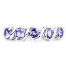 Load image into Gallery viewer, 1.15 Carat Genuine Tanzanite .925 Sterling Silver Ring