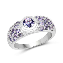 Load image into Gallery viewer, 1.45 Carat Genuine Tanzanite .925 Sterling Silver Ring