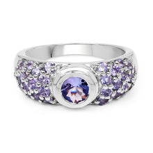 Load image into Gallery viewer, 1.45 Carat Genuine Tanzanite .925 Sterling Silver Ring