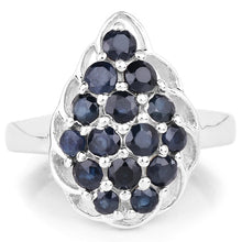 Load image into Gallery viewer, 1.62 Carat Genuine Blue Sapphire .925 Sterling Silver Ring