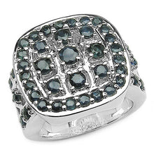 Load image into Gallery viewer, 2.60 Carat Genuine Blue Sapphire .925 Sterling Silver Ring