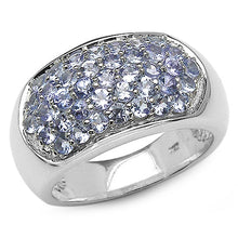 Load image into Gallery viewer, 1.37 Carat Genuine Tanzanite .925 Sterling Silver Ring