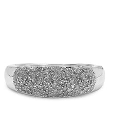 将图片加载到图库查看器,0.49 Carat Genuine White Diamond .925 Sterling Silver Ring