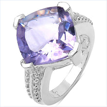 将图片加载到图库查看器,10.30 Carat Genuine Amethyst .925 Sterling Silver Ring
