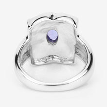 Load image into Gallery viewer, 0.44 Carat Genuine Tanzanite .925 Sterling Silver Ring