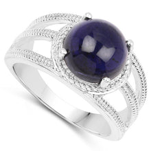 Load image into Gallery viewer, 3.65 Carat Genuine Iolite .925 Sterling Silver Ring