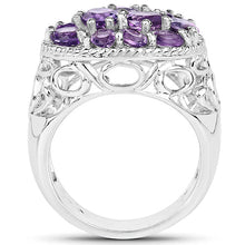 Load image into Gallery viewer, 2.64 Carat Genuine Amethyst .925 Sterling Silver Ring