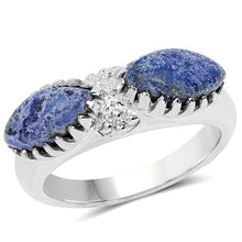 Load image into Gallery viewer, 2.28 Carat Genuine Lapis Lazuli .925 Sterling Silver Ring