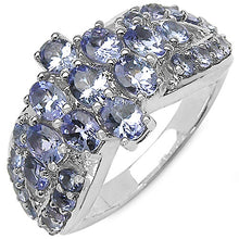 Load image into Gallery viewer, 2.43 Carat Genuine Tanzanite .925 Sterling Silver Ring