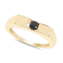 Load image into Gallery viewer, 0.25 Carat Genuine Black Diamond .925 Sterling Silver Ring