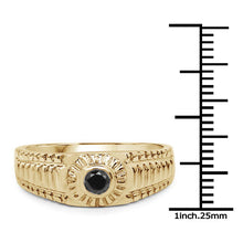 Load image into Gallery viewer, 0.20 Carat Genuine Black Diamond .925 Sterling Silver Ring