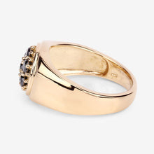 Load image into Gallery viewer, 0.91 Carat Genuine Black Diamond .925 Sterling Silver Ring