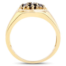 Load image into Gallery viewer, 0.91 Carat Genuine Black Diamond .925 Sterling Silver Ring