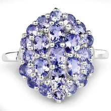 Load image into Gallery viewer, 2.31 Carat Genuine Tanzanite .925 Sterling Silver Ring