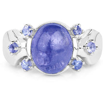 Load image into Gallery viewer, 3.76 Carat Genuine Tanzanite .925 Sterling Silver Ring