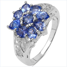 Load image into Gallery viewer, 1.65 Carat Genuine Tanzanite .925 Sterling Silver Ring