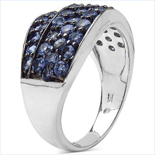 Load image into Gallery viewer, 1.68 Carat Genuine Tanzanite .925 Sterling Silver Ring