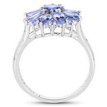 Load image into Gallery viewer, 2.43 Carat Genuine Tanzanite .925 Sterling Silver Ring