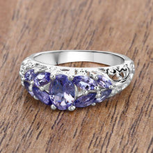 Load image into Gallery viewer, 1.63 Carat Genuine Tanzanite .925 Sterling Silver Ring