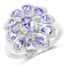 Load image into Gallery viewer, 1.84 Carat Genuine Tanzanite .925 Sterling Silver Ring
