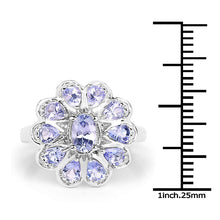 Load image into Gallery viewer, 1.84 Carat Genuine Tanzanite .925 Sterling Silver Ring