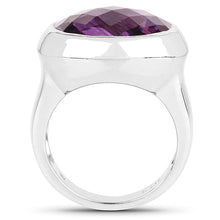 Load image into Gallery viewer, 8.25 Carat Genuine Amethyst .925 Sterling Silver Ring