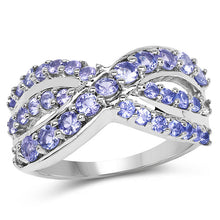 Load image into Gallery viewer, 1.49 Carat Genuine Tanzanite .925 Sterling Silver Ring