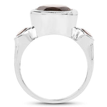 Load image into Gallery viewer, 3.56 Carat Genuine Smoky Quartz .925 Sterling Silver Ring