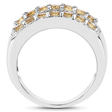 Load image into Gallery viewer, 3.08 Carat Genuine Citrine .925 Sterling Silver Ring