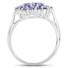 将图片加载到图库查看器,1.16 Carat Genuine Tanzanite .925 Sterling Silver Ring