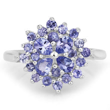 将图片加载到图库查看器,1.16 Carat Genuine Tanzanite .925 Sterling Silver Ring