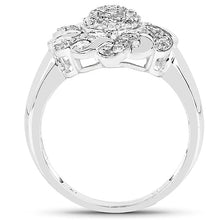 Load image into Gallery viewer, 14K Yellow Gold Plated 0.28 Carat Genuine White Diamond .925 Sterling Silver Ring