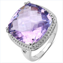 Load image into Gallery viewer, 11.93 Carat Genuine Amethyst .925 Sterling Silver Ring
