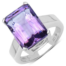 将图片加载到图库查看器,6.10 Carat Genuine Amethyst .925 Sterling Silver Ring